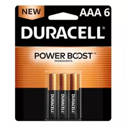 Duracell Coppertop AAA Batteries - 6 Pack Alkaline Battery