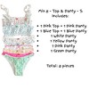 Milanblocks Petite Bundle Cotton Pointelle Sweet Blossom Coquette Lingerie - 2 of 4