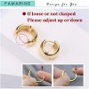Chunky Thick Hoop Earrings for Women Gold Hoops Huggie Earrings for Men Gift - 4 of 4