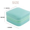 HTUTWOO Travel jewelry case Travel jewelry box Travel Jewelry Organizer Small Jewelry Organizer Box for Girls Women with Mirror - 2 of 4