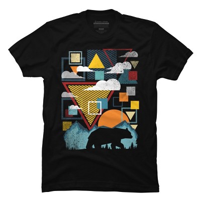 Men's Design By Humans The Wild Geometric By jun_salazar216 T-Shirt