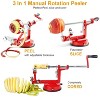 3-in-1 Apple Peeler, Corer & Slicer, Manual Hand-Crank Fruit & Potato Peeling Tool, Kitchen Gadget for Apples, Pears, Citrus - 3 of 4