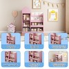 Kids Wooden Toy Storage Organizer,Toddlers Bookshelf with Storage Cubbies and 2 Baskets Bins,Children Multi Shelf Cubby-Baofuwish - 2 of 4