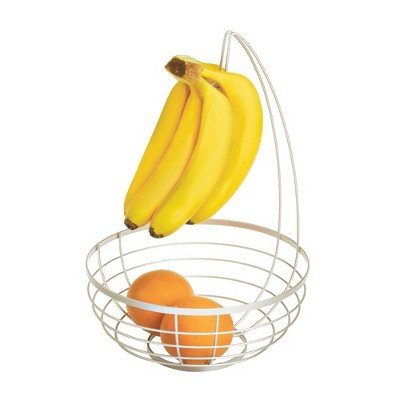 iDESIGN Austin Fruit Bowl with Hanger Silver