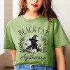 Simply Sage Market Women's Black Cat Apothecary Short Sleeve Graphic Tee - 2 of 4