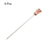 Unique Bargains Stainless Steel Reusable Drink Appetizer Pineapple Head Cocktail Picks 4.41" 5 Pcs - 3 of 4