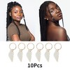 Unique Bargains Wings Hair Ring Pendants 10 Pcs - 3 of 4