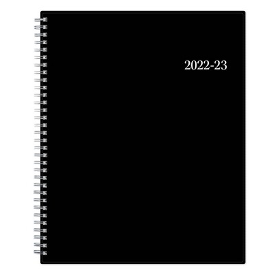 2022-23 Academic Planner Weekly/Monthly Enterprise 8.5"x11" Black - Blue Sky