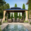 EROMMY 15 Ft. W X 13 Ft. D Solid Wood Patio Gazebo - 2 of 4