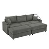 NicBex Couches for Living Room Accent Chair Sofa with Storage Armrest, Comfy Corduroy Upholstered Sofa Couch with Cup Holders and a Phone Holder - 2 of 4