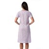Just Love Womens Short Sleeve Nightgown  - Sleep Dress with Bow-6701-10248-PUR-S - 3 of 3