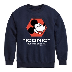 Boys' - Disney - Mickey Mouse Graphic Long Sleeve Fleece Sweatshirt - 1 of 4