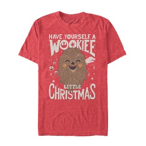 Men's Star Wars Christmas Have Yourself a Wookie T-Shirt - 1 of 4
