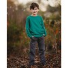 City Threads USA-Made 100% Cotton Fleece Soft Lightweight Straight Leg Pocket Pant for Boys - 3 of 4