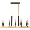 Livex Lighting Beckett 10 - Light Chandelier in  Satin Brass/Bronze - 4 of 4
