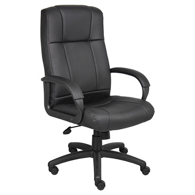 Caressoft Executive High Back Chair Black - Boss Office Products