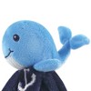 Hudson Baby Infant Boys Animal Face Security Blanket, Boy Whale, One Size - 2 of 2
