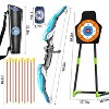 TEMI Bow and Arrow Set,Kids Archery Set with LED Lights Includes 10 Suction Cup, Quivers & Standing Target, for Boys & Girls Ages 3-12 Years Old - 2 of 3