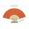 Unique Bargains Halloween Christmas Portable DIY 7-Inch Blank Folding Fan 1 Pc - 2 of 4