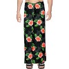 LA LEELA Men's Sarong Wrap Swim Bath Pareo One Size Metal Flower Leaf Palm Tree - 4 of 4