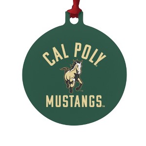 Cal Poly Mustangs Logo Aluminum Holiday Christmas Tree Ornament - 1 of 4