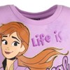 Disney Frozen Elsa Anna Moana Princess Rapunzel Jasmine Belle Girls French Terry Dress Toddler - 4 of 4