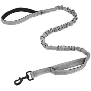 rabbitgoo Tactical Dog Leash, Bungee Dog Training  Control Handles for Medium Large Dogs, 4FT, Grey - 1 of 1