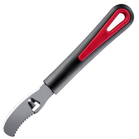 Vegetable peeler with serrated blade, stainless steel, red - OXO