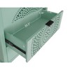 TIRAMISUBEST Hollow-Carved 3 Drawer Dresser Storage Chest with Metal Handles For Living Room Bedroom - 4 of 4