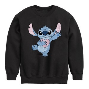 Boys' - Disney - Lilo & Stitch Graphic Long Sleeve Fleece Sweatshirt - 1 of 4