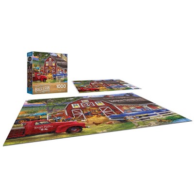 Chris Bigelow The Barn Dance 1000 Piece Red Barn Jigsaw Puzzle