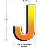 Beistle Plastic  J  Yard Sign, 18", (1/Pkg) Multicolored - 2 of 2