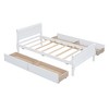 NicBex Twin/Full/Queen Size Platform Bed Frame with 4 Drawers,Wood Platform Bed with Headboard and Footboard,Solid Wood Slats Support,Easy Assembly - 4 of 4