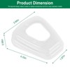iMountek"2Pcs Filter Covers 6001 Organic Vapor Cartridge Cover Fit for T-Shape Filter Box"Transparent - 4 of 4