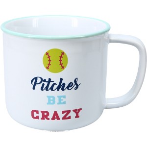 Pavilion Gift Company - Pitches Be Crazy - 17 oz Mug - Drinkware - 1 of 4