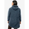 ellos Plus Size Zip Front Hooded High Pile Fleece Jacket - 3 of 3