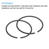 Unique Bargains Durable High Tensile Piston Ring Set 2 Pcs - 4 of 4