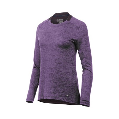 purple running shirt