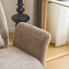 Karl Home | 28.3 inch BeigeChenille Dovetail Swivel Office Chair - 2 of 4