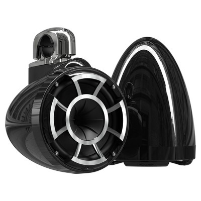 Wet Sounds REV 8 Fixed Clamp Tower Speakers - Black (Pair)