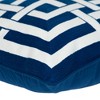 Parkland Collection,Transitional Interlocking Blue 20" X 20" Pillow - 4 of 4
