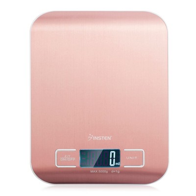 Pink Digital Kitchen Food Scale for Precise WeighingMeasures up to 11 Lbs 