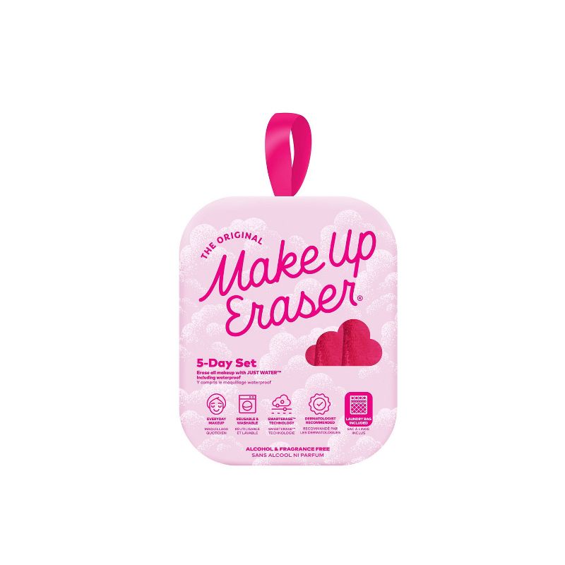 MakeUp Eraser Daily Face Cleanser - Pink - 5ct, 5 of 6