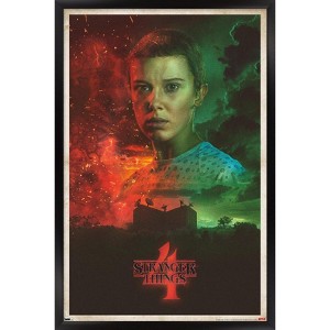 Trends International Netflix Stranger Things: Season 4 - Eleven One Sheet Framed Wall Poster Prints - 1 of 4