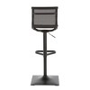 Contemporary Adjustable Swivel Barstool with Perforated Seat and Metal Frame for Kitchen or Home Bar - 4 of 4