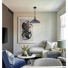 CLAXY Industrial Black Barn Pendant Light Rod Adjustable Kitchen Light - 4 of 4
