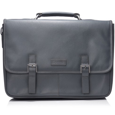 Mcklein Clinton Leather Patented Detachable Wheeled Laptop Bag - Black :  Target