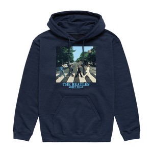 Men's - The Beatles - Abbey Road Album Cover Graphic Fleece Pullover Hoodie - 1 of 4
