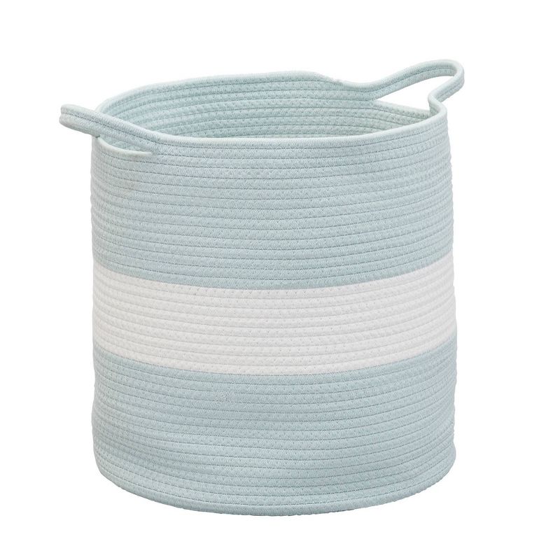 Household Essentials Cotton Broadband Two-Toned Basket, 1 of 8