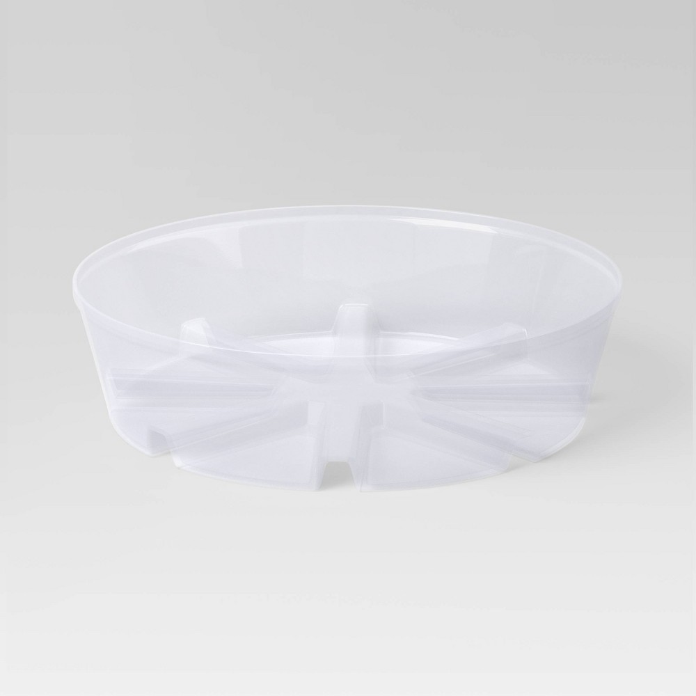 (Case of 24 pcs) Plastic Planter Saucer Clear 6" - Threshold™
